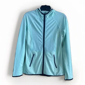 Soho Sport Stretchy Jacket Women’s Medium Green Athletic Full Zip Mesh Vent